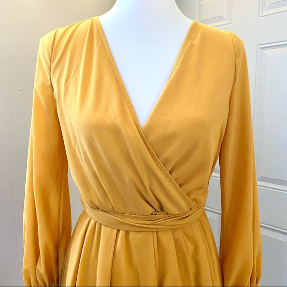 Pinkblush Yellow Tie Dress - Picture 6 of 16